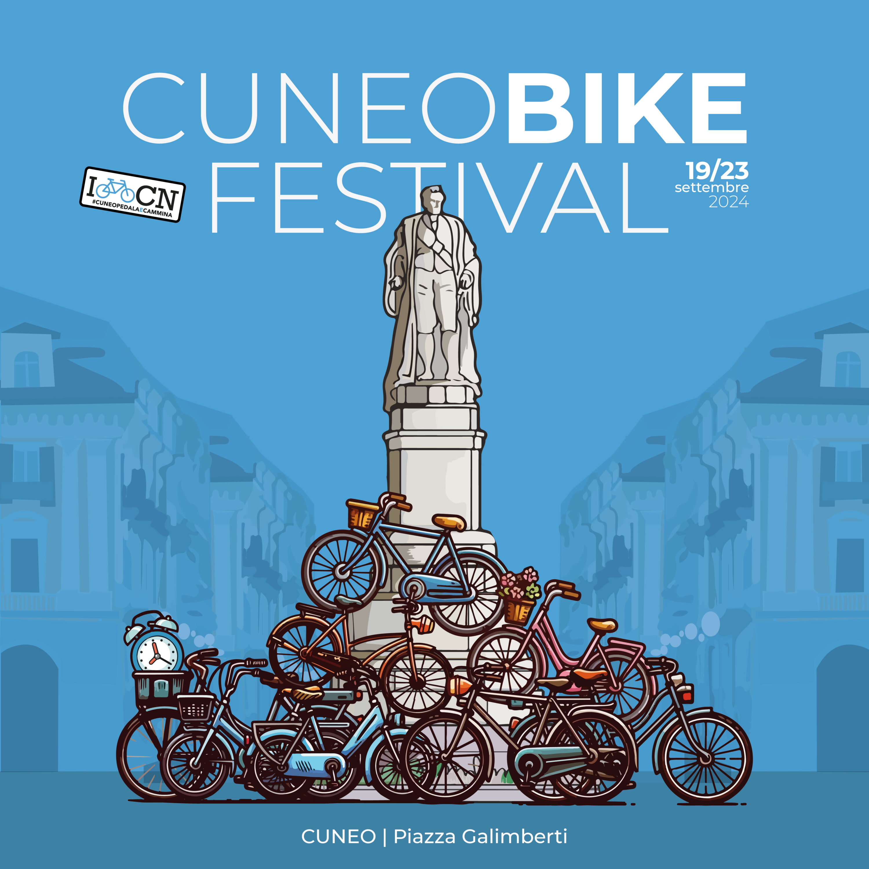 Il Cuneo Bike Festival 2024 si terrà in piazza Galimberti dal 19 al 23 settembre